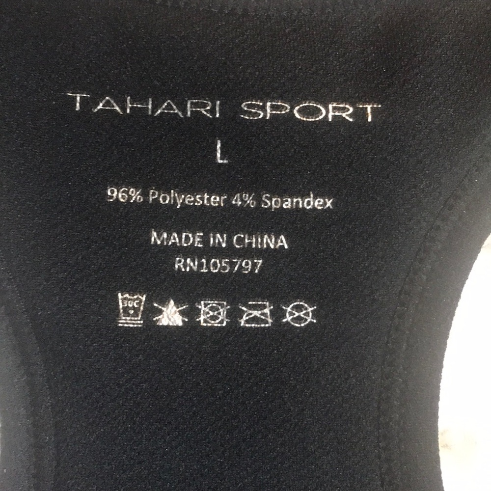 Tahari Sport Bra Black S NWT - Picture 3 of 6